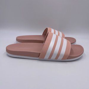 Adidas Adilette Comfort Pink / White Womens Slides